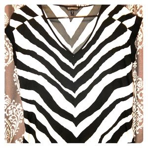 Express zebra print blouse
